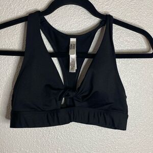 PINK- Ultimate Lightly Lined Black Sports Bra Top -Size Small